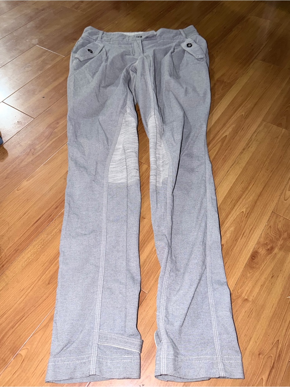 lululemon athletica Light Gray Track Pants with Front Pocket Tabs